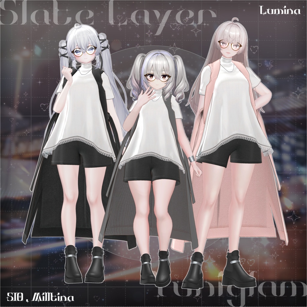 【MA対応】Slate Layer【VRChat向け衣装モデル】【15アバター対応】