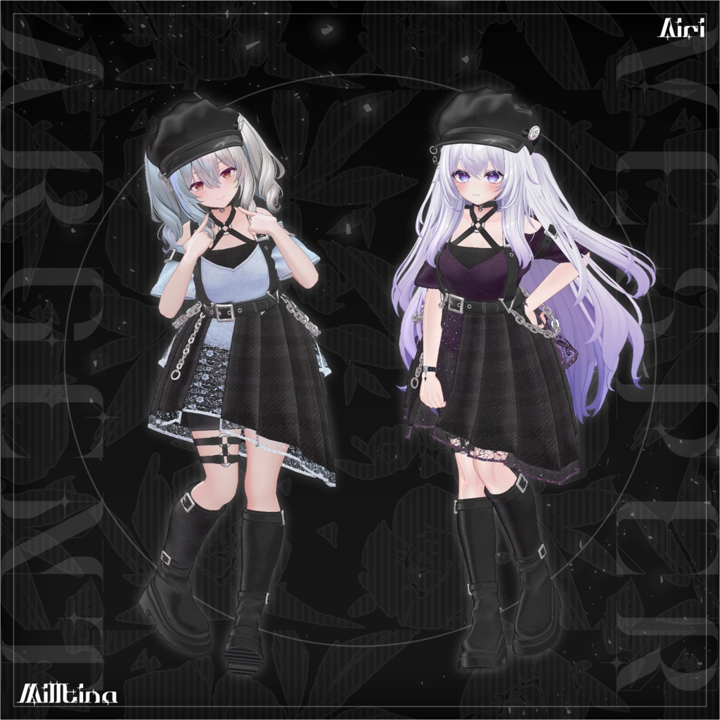【MA対応】Vesper Argent ヴェスパー・アージェント【VRChat向け衣装モデル】【複数アバター対応】