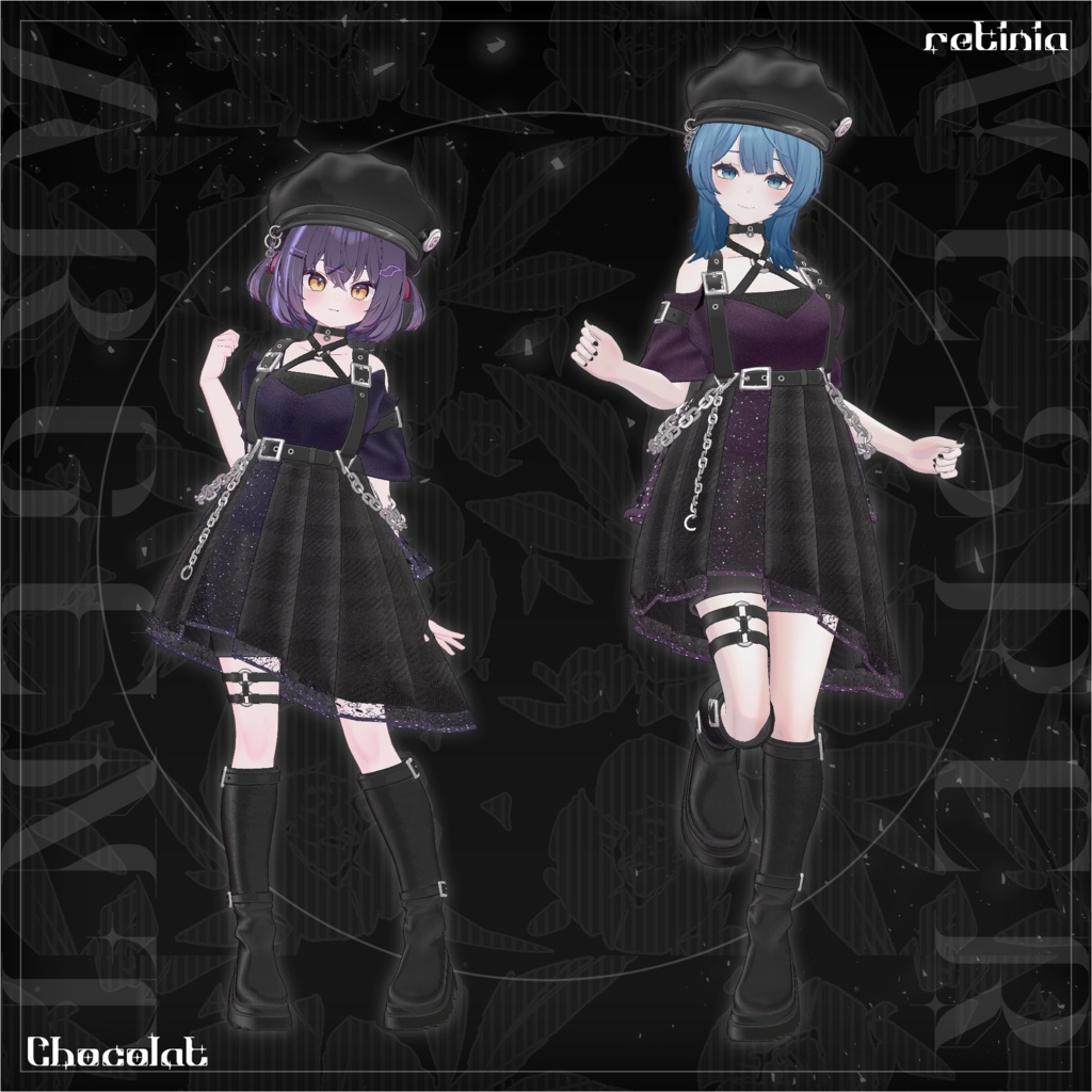 【MA対応】Vesper Argent ヴェスパー・アージェント【VRChat向け衣装モデル】【複数アバター対応】