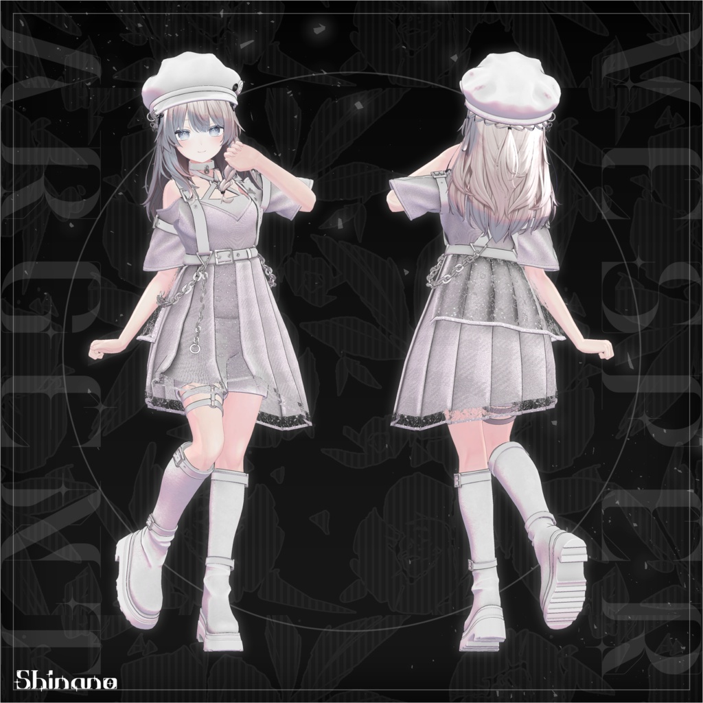 【MA対応】Vesper Argent ヴェスパー・アージェント【VRChat向け衣装モデル】【複数アバター対応】
