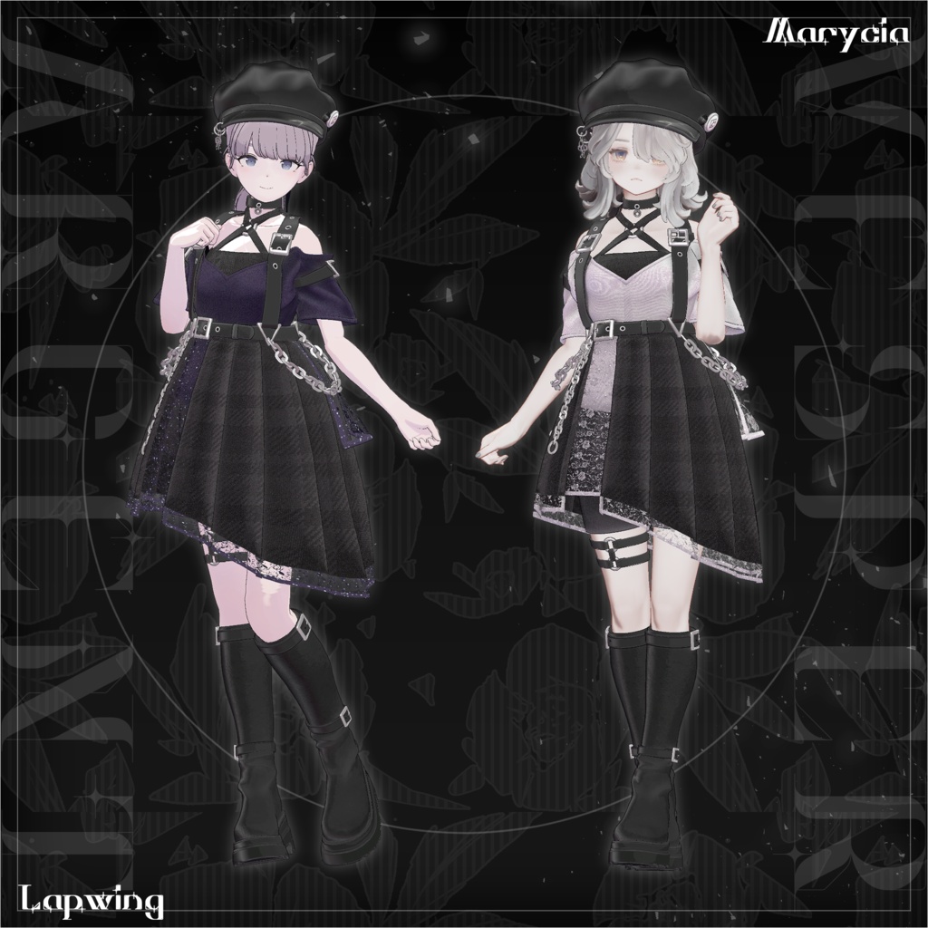 【MA対応】Vesper Argent ヴェスパー・アージェント【VRChat向け衣装モデル】【複数アバター対応】