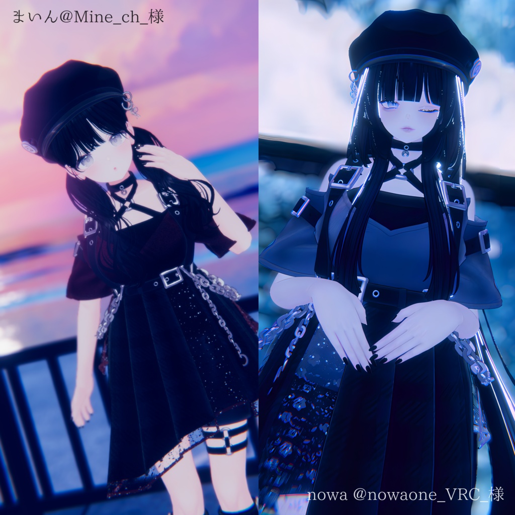 【MA対応】Vesper Argent ヴェスパー・アージェント【VRChat向け衣装モデル】【複数アバター対応】