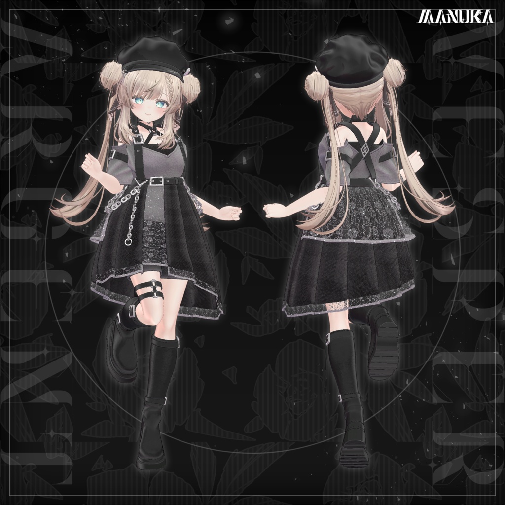 【MA対応】Vesper Argent ヴェスパー・アージェント【VRChat向け衣装モデル】【複数アバター対応】