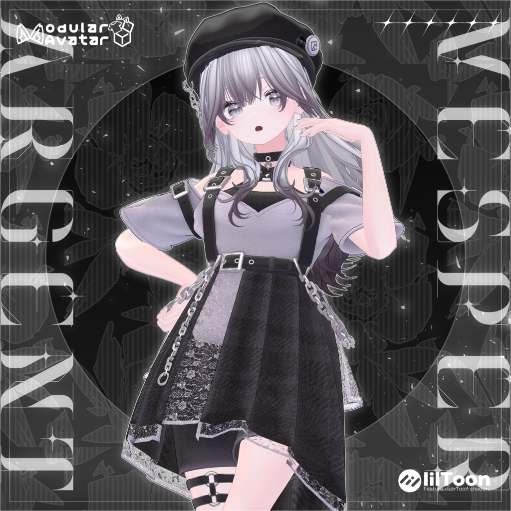【MA対応】Vesper Argent ヴェスパー・アージェント【VRChat向け衣装モデル】【複数アバター対応】