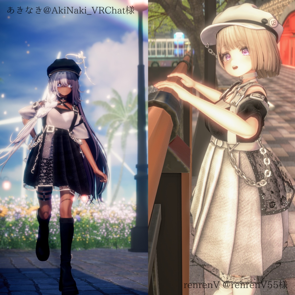 【MA対応】Vesper Argent ヴェスパー・アージェント【VRChat向け衣装モデル】【複数アバター対応】