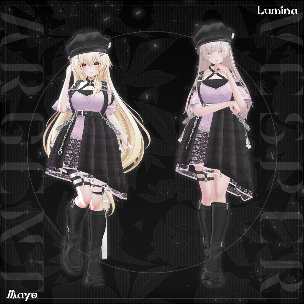 【MA対応】Vesper Argent ヴェスパー・アージェント【VRChat向け衣装モデル】【複数アバター対応】