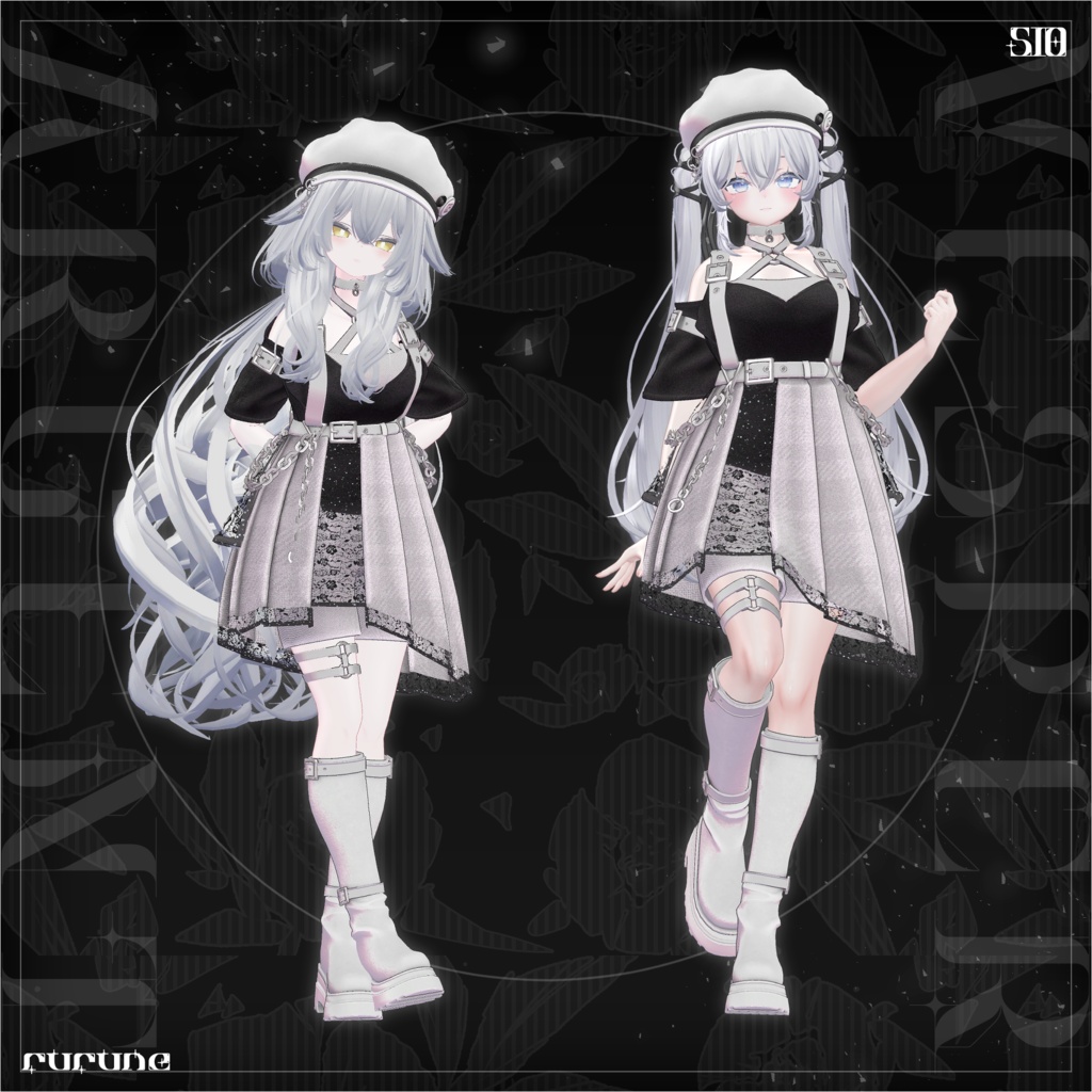 【MA対応】Vesper Argent ヴェスパー・アージェント【VRChat向け衣装モデル】【複数アバター対応】