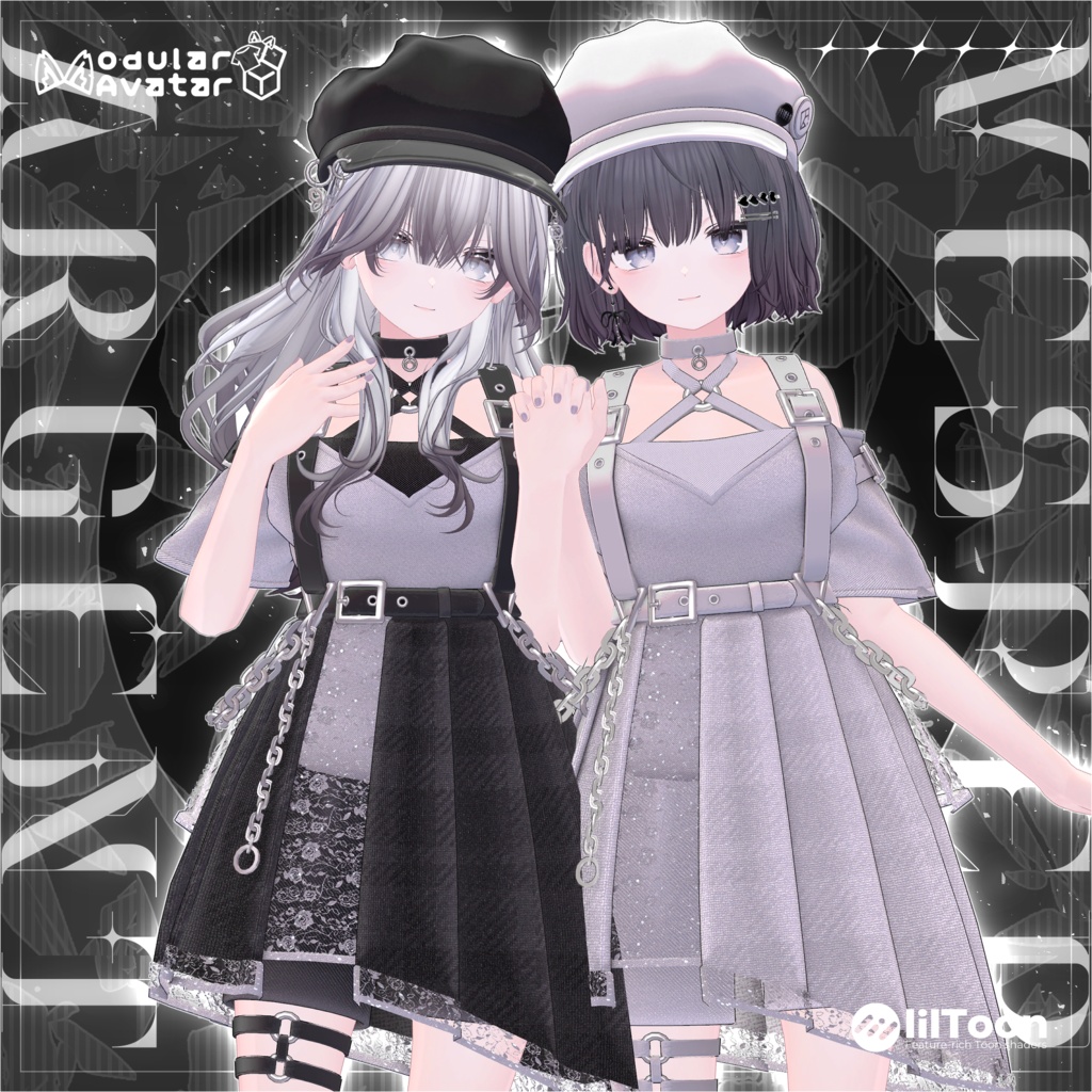 【MA対応】Vesper Argent ヴェスパー・アージェント【VRChat向け衣装モデル】【複数アバター対応】