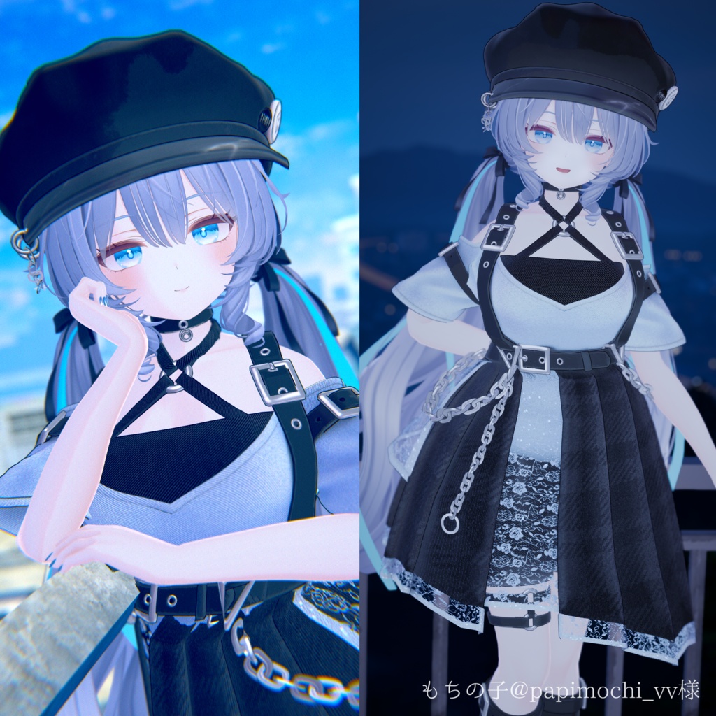 【MA対応】Vesper Argent ヴェスパー・アージェント【VRChat向け衣装モデル】【複数アバター対応】