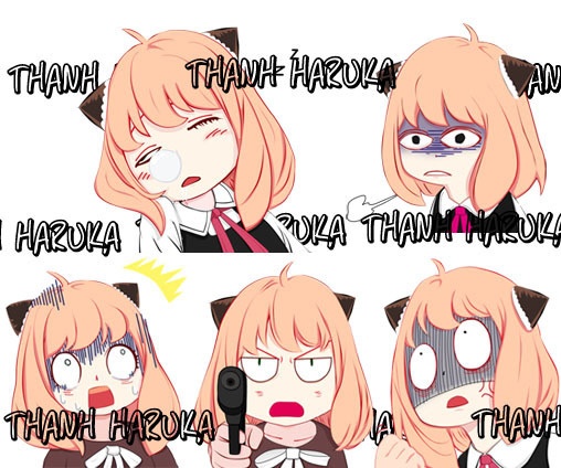 Spyxfamily Stickers 2 スパイファミリー 絵文字