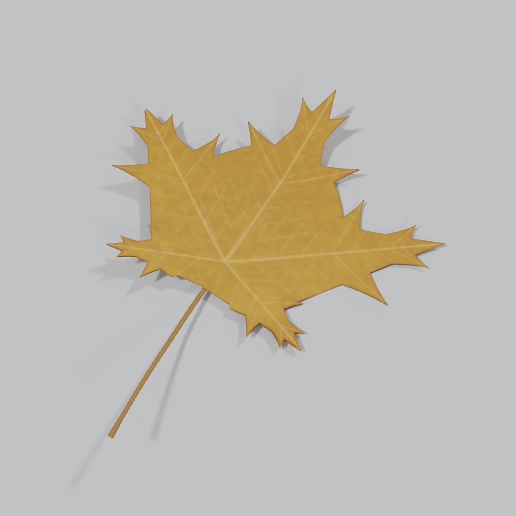 【3Dモデル】秋の落ち葉&どんぐり・松ぼっくり 17種セット | Autumn scatter set: 8 single leaves