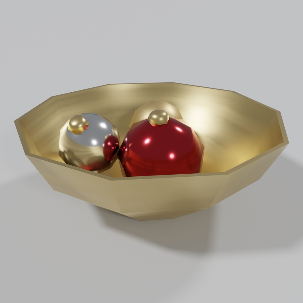 【3Dモデル】クリスマスプレゼントボックス&オーナメント 12種セット | Christmas set: 5 wrapped gift boxes 5 ornaments