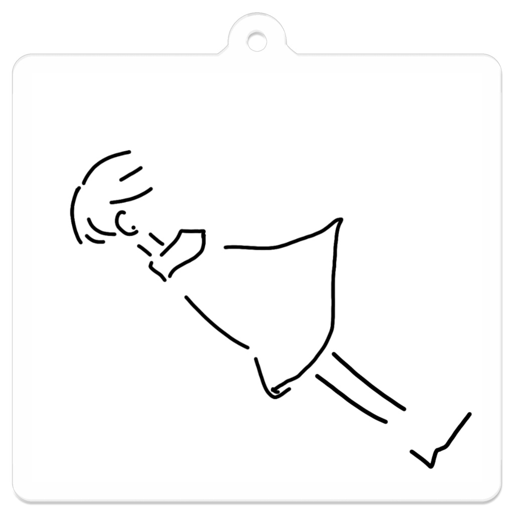 落ちた アクリルキーホルダー