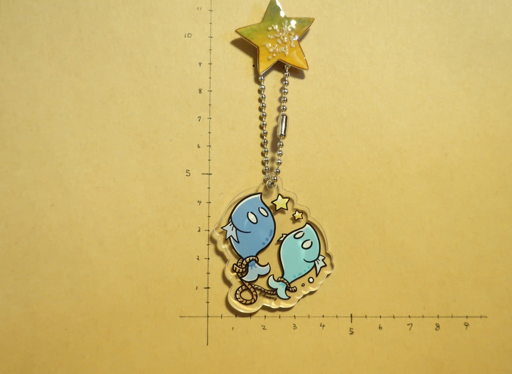 【ゆるっと星座絵アクキー】 うお座