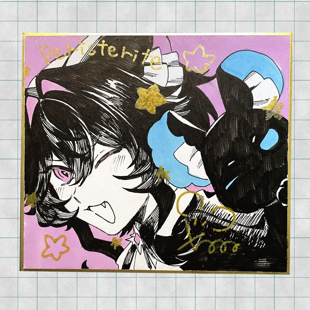 【デビュー1周年記念】直筆ミニ色紙③【限定1枚】（※6/30 22:00販売開始）