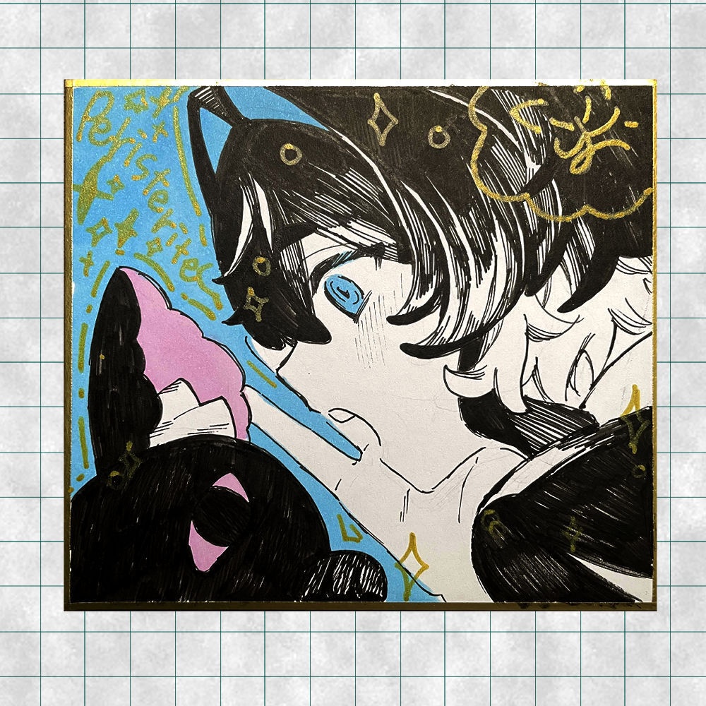 【デビュー1周年記念】直筆ミニ色紙④【限定1枚】（※7/1 24:00販売開始）
