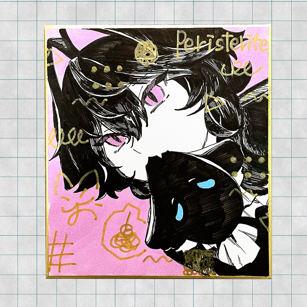 【デビュー1周年記念】直筆ミニ色紙⑤【限定1枚】（※7/2 23:00販売開始）