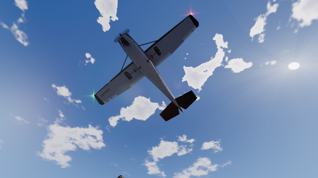 【VRChat飛行可能】Free高翼小型航空機 Citrus-150 【Sacc's Flight v1.8】