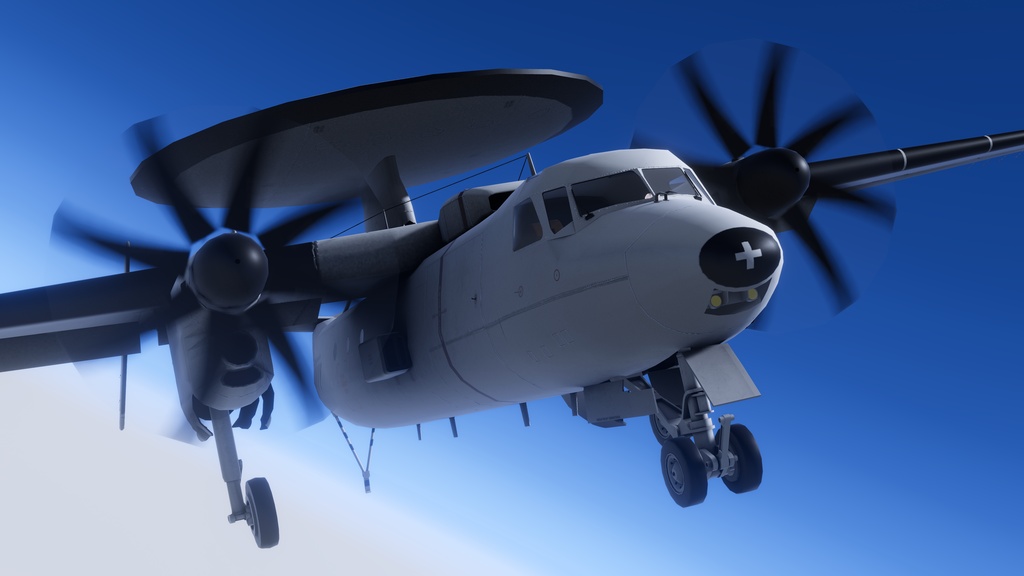 【VRChat飛行可能】M-2D AEW 早期警戒機【Sacc's Flight v1.8】
