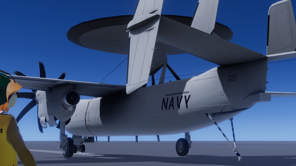 【VRChat飛行可能】M-2D AEW 早期警戒機【Sacc's Flight v1.8】