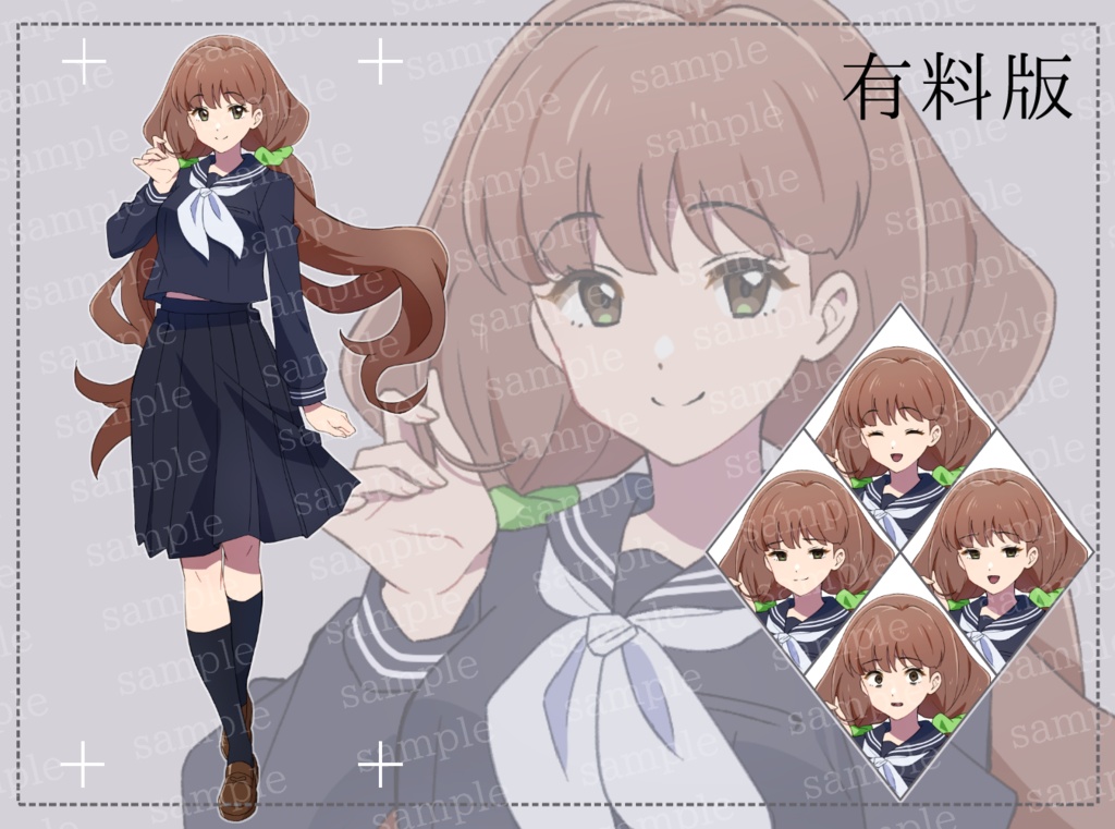 【立ち絵|女の子】お嬢様学生風