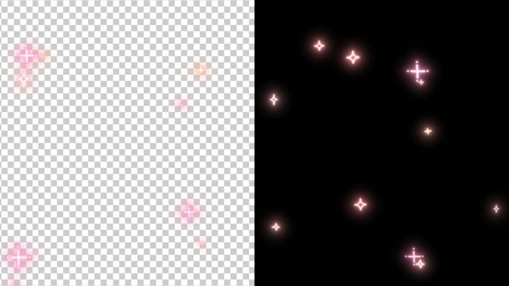 【商用&加工◎】かわいく動く✧ぴかぴかパーティクル【ほし・ハート・キラキラ】