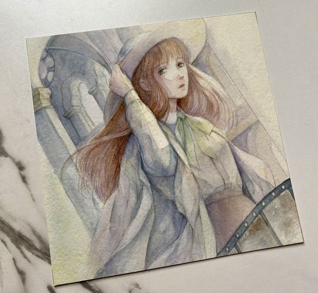 フレームレス原画 「人形の見た夢」