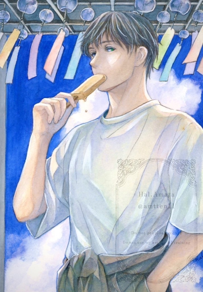 2L版サイズ原画 「夏の音」