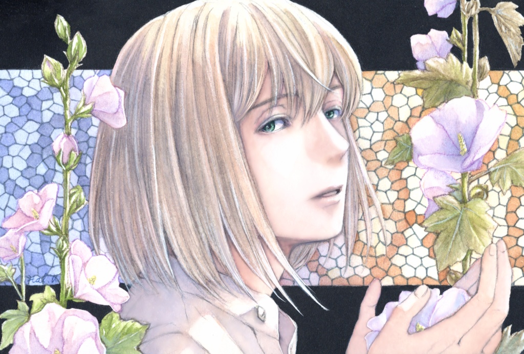 ポストカードセット《花とステンドグラス》