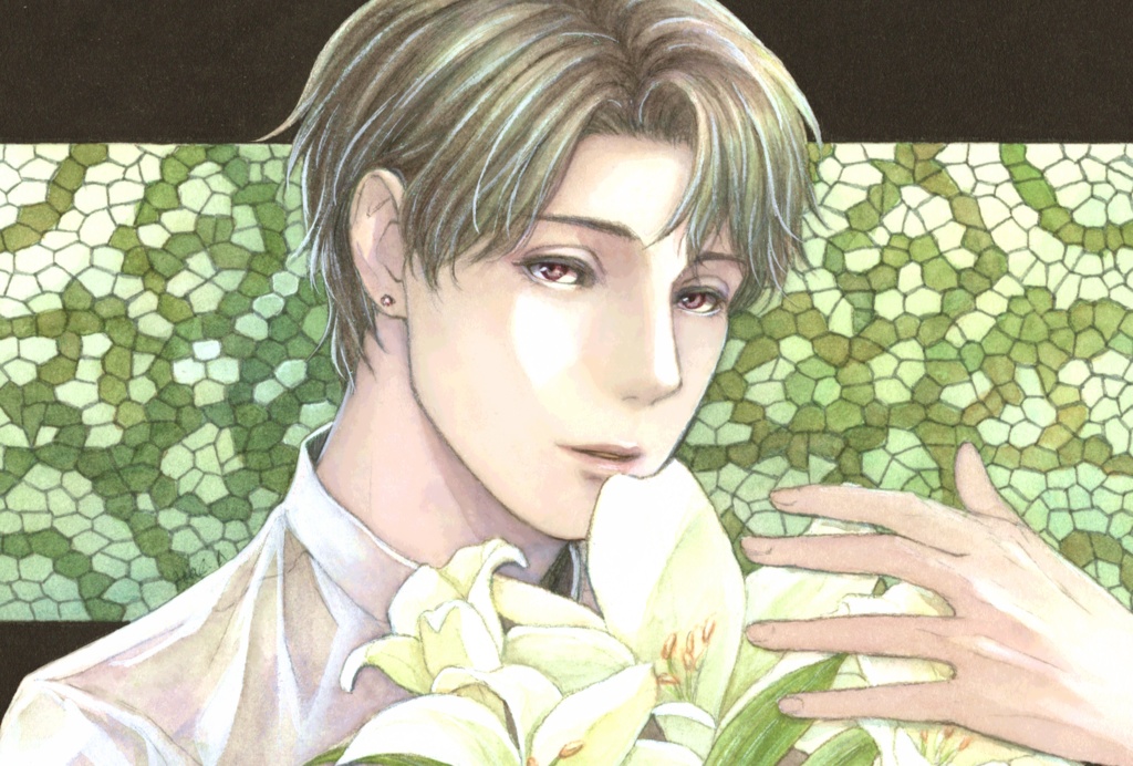 ポストカードセット《花とステンドグラス》