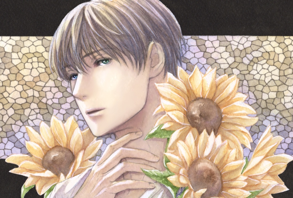 ポストカードセット《花とステンドグラス》