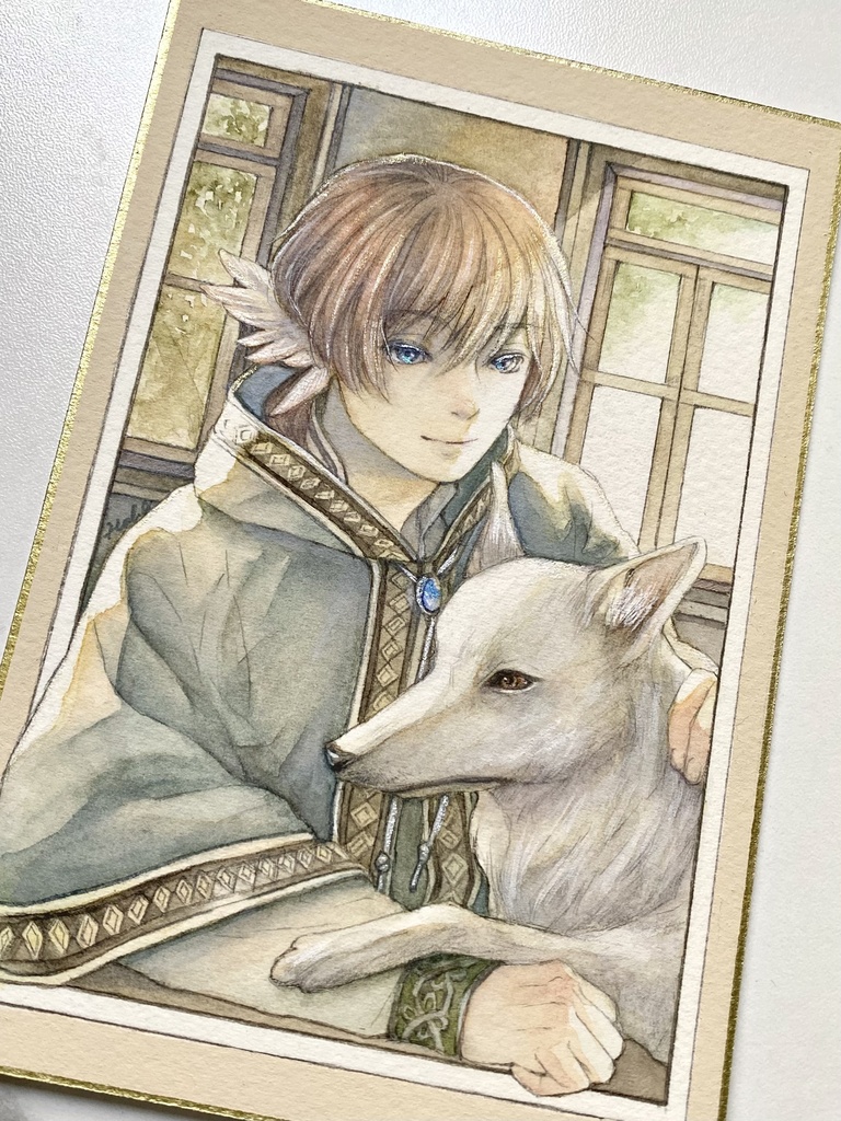 フレームレス原画 「午後の日差し」