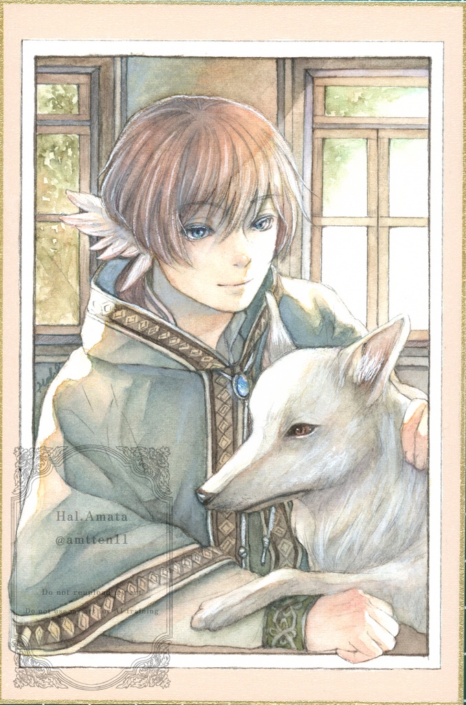 フレームレス原画 「午後の日差し」