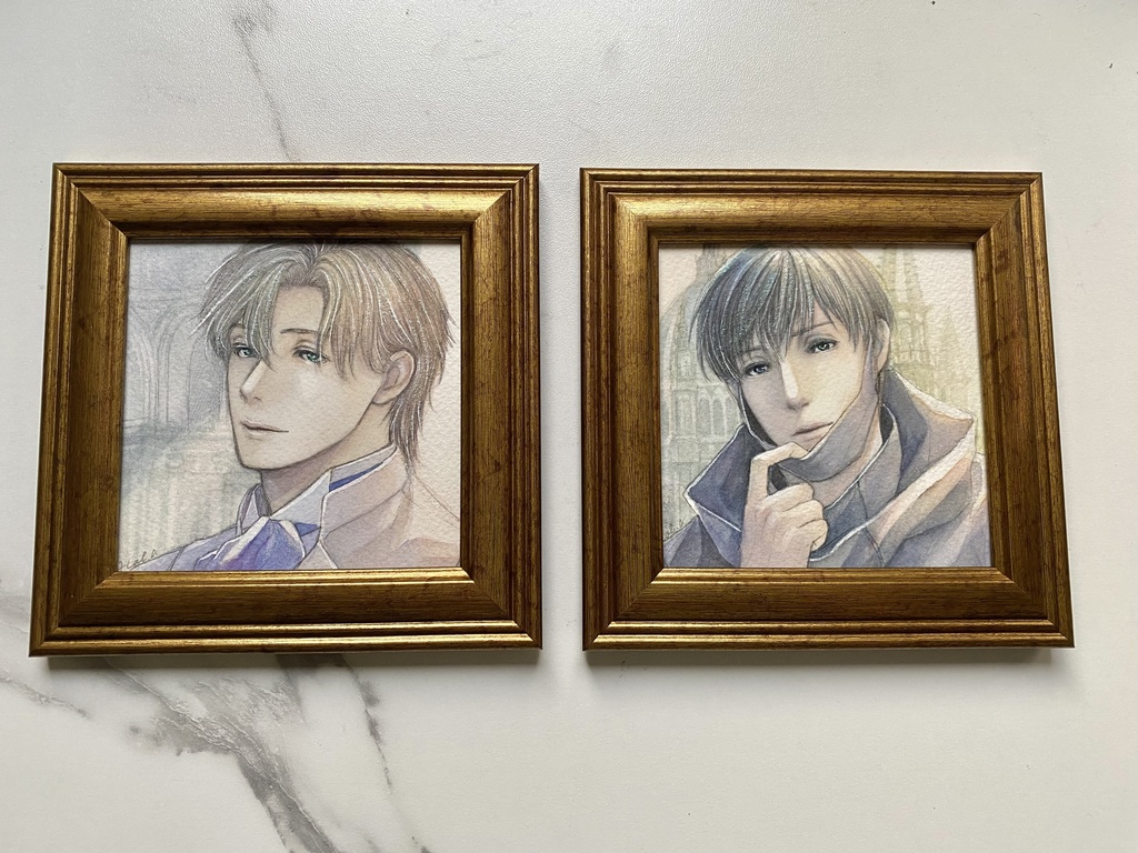 てのひらペーパーサイズ額装原画