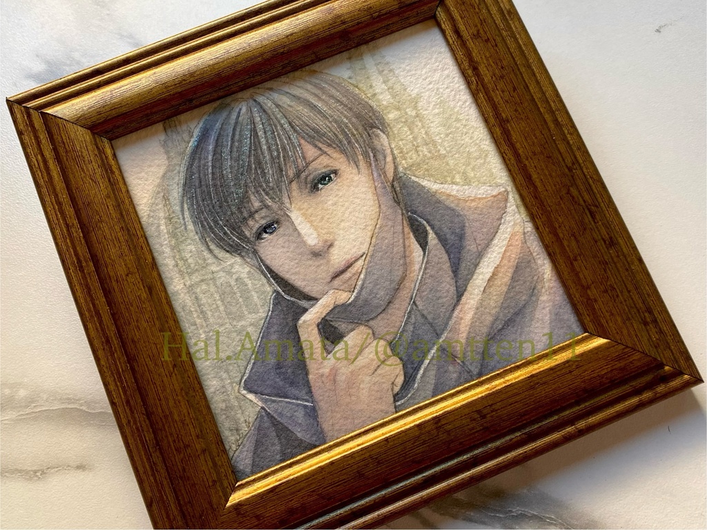 てのひらペーパーサイズ額装原画