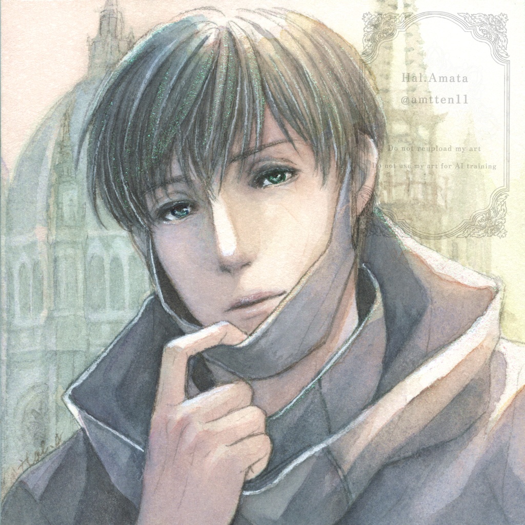 てのひらペーパーサイズ額装原画