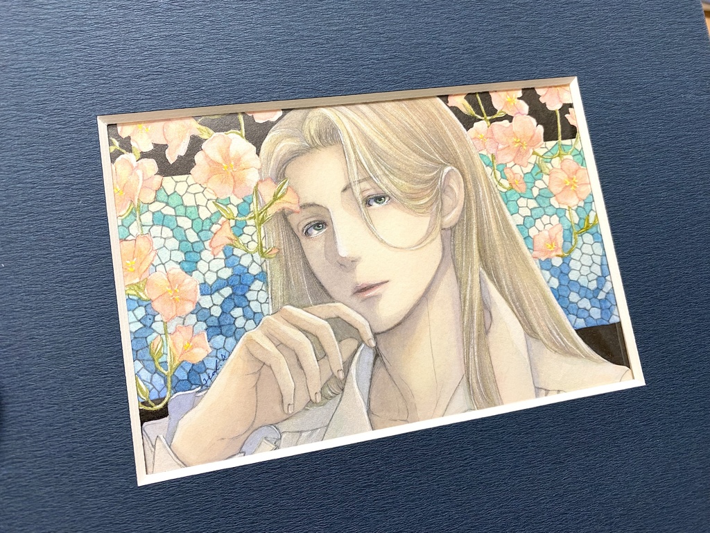 フレームレス原画 【花とステンドグラスシリーズ】