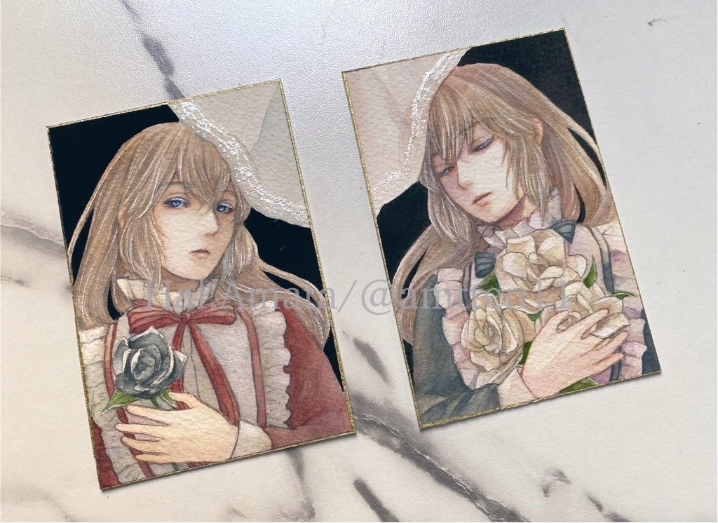 フレームレス原画「双子」