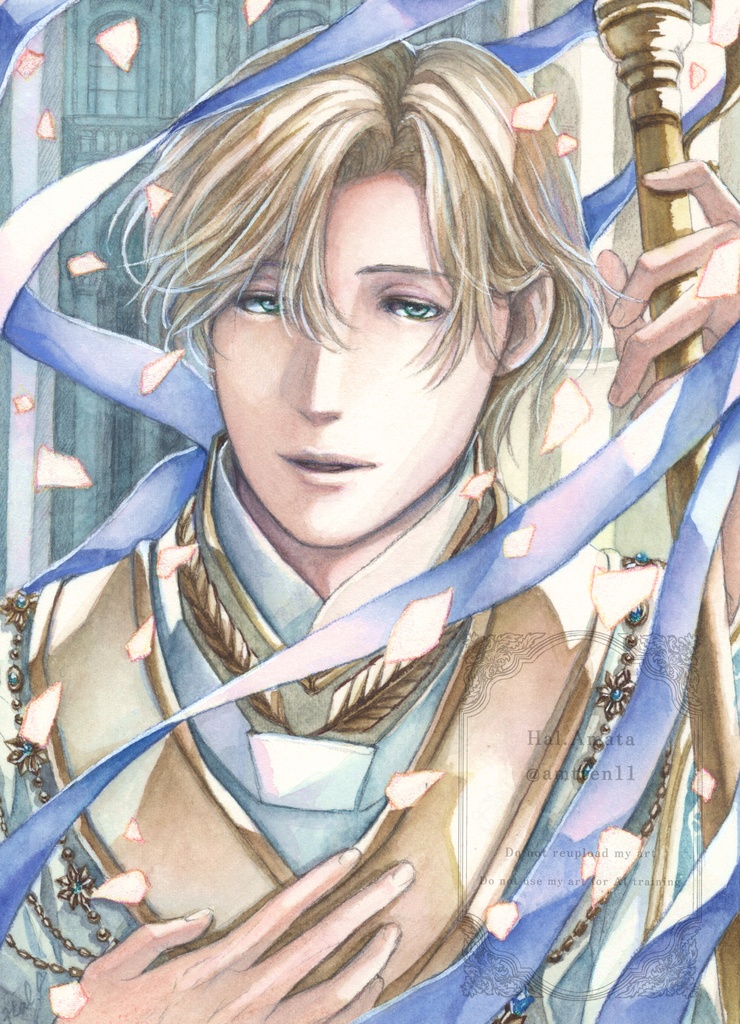 フレームレス原画「祝祭を寿ぐ」