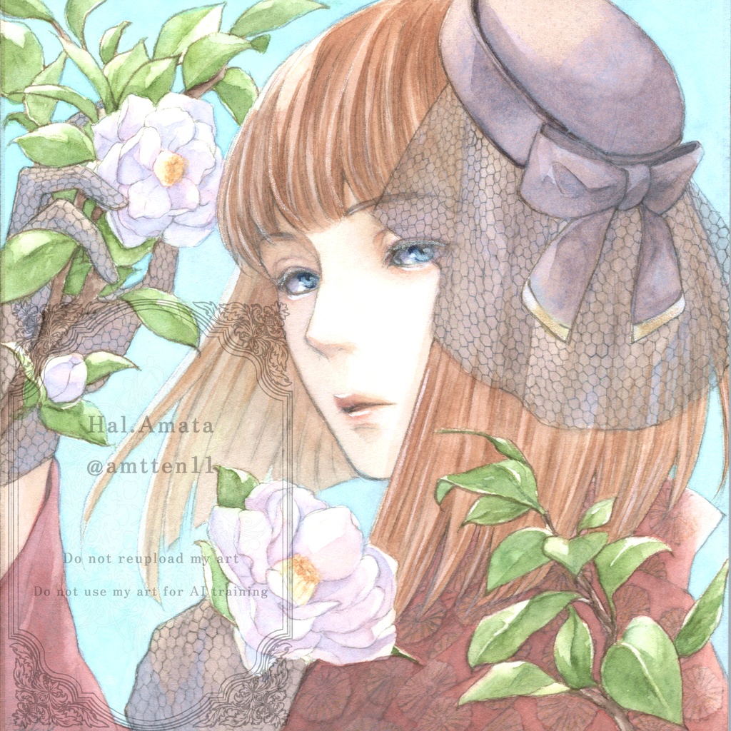 150角サイズ原画 「秘めた想いの行く先は」