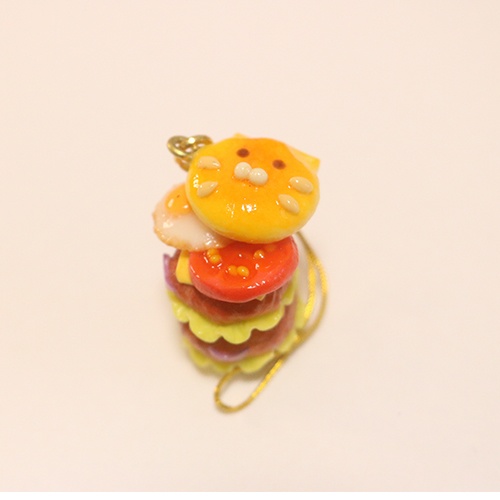 【受注】ネコバーガーストラップ