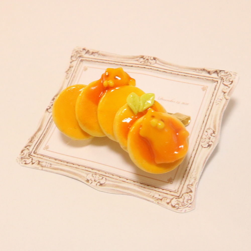 【受注】ホットケーキネコブローチ