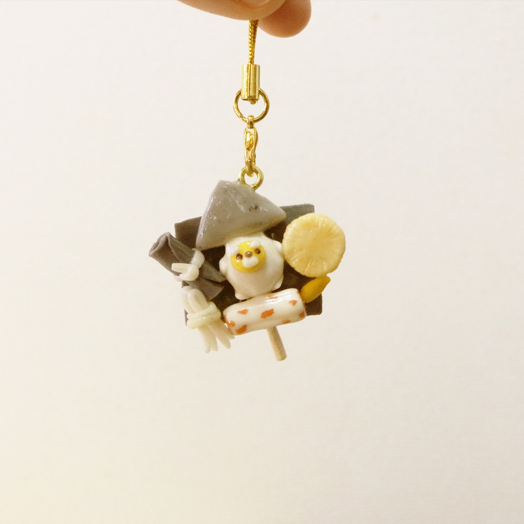 【受注】おでんしば犬のストラップ