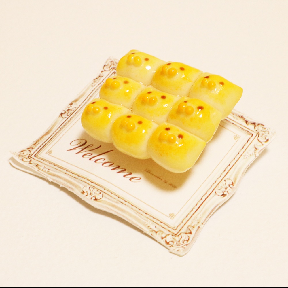 【受注】ちぎりぱんねこブローチ