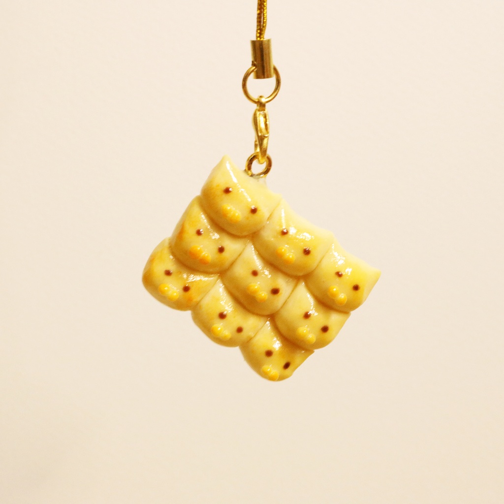 【受注】ちぎりぱんねこストラップ