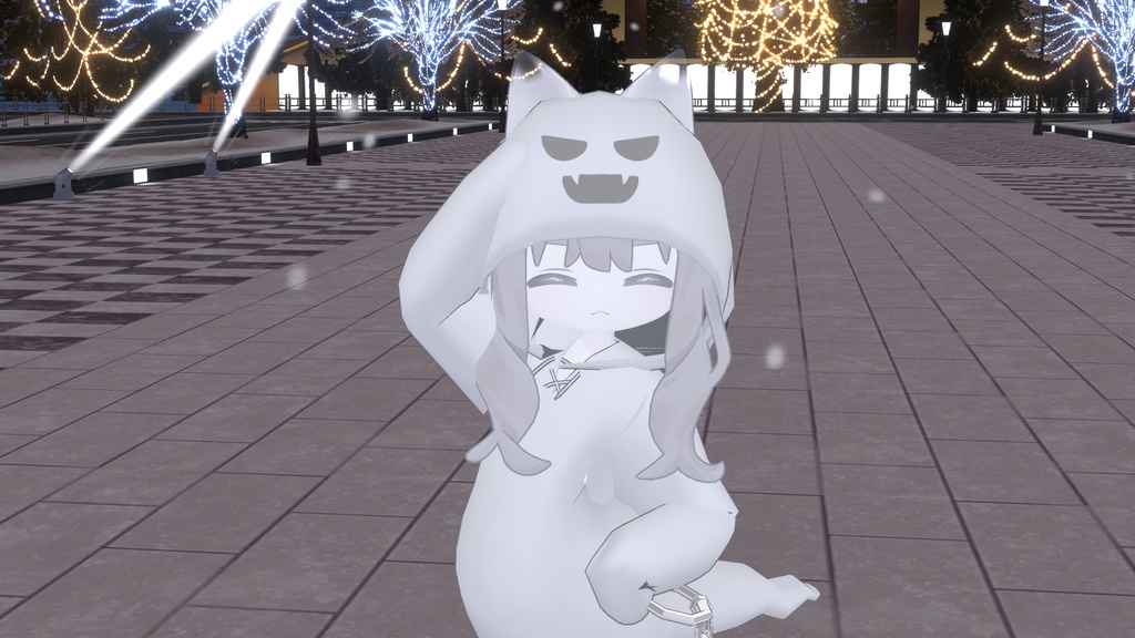 〖VRChat想定モデル〗✧👻Ghosty Cat🐈⬛🖤〖kipfel / キプフェル / まめふれんず〗