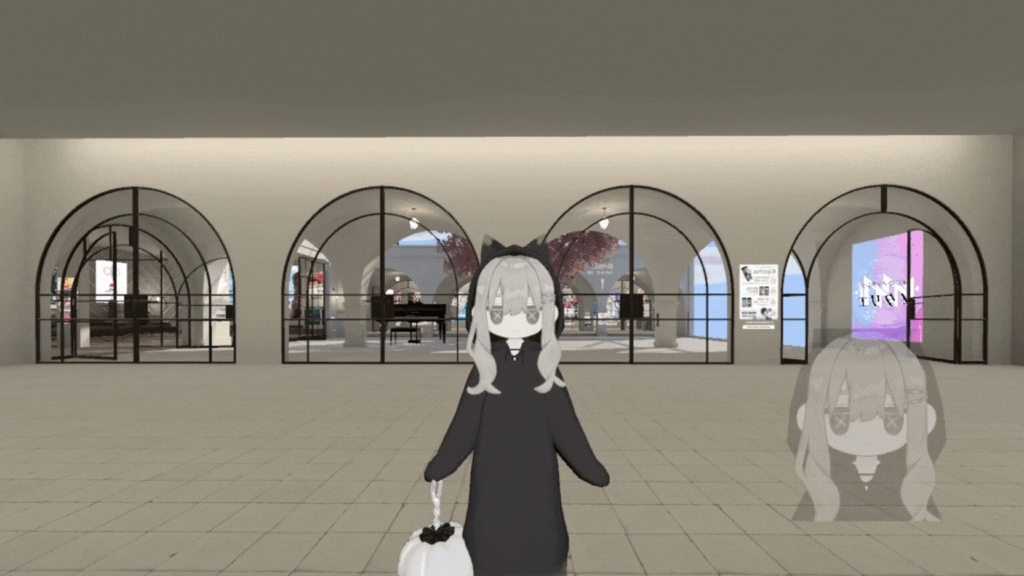 〖VRChat想定モデル〗✧👻Ghosty Cat🐈⬛🖤〖kipfel / キプフェル / まめふれんず〗