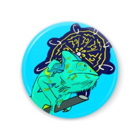 爬虫類と紋章1 缶ミラー