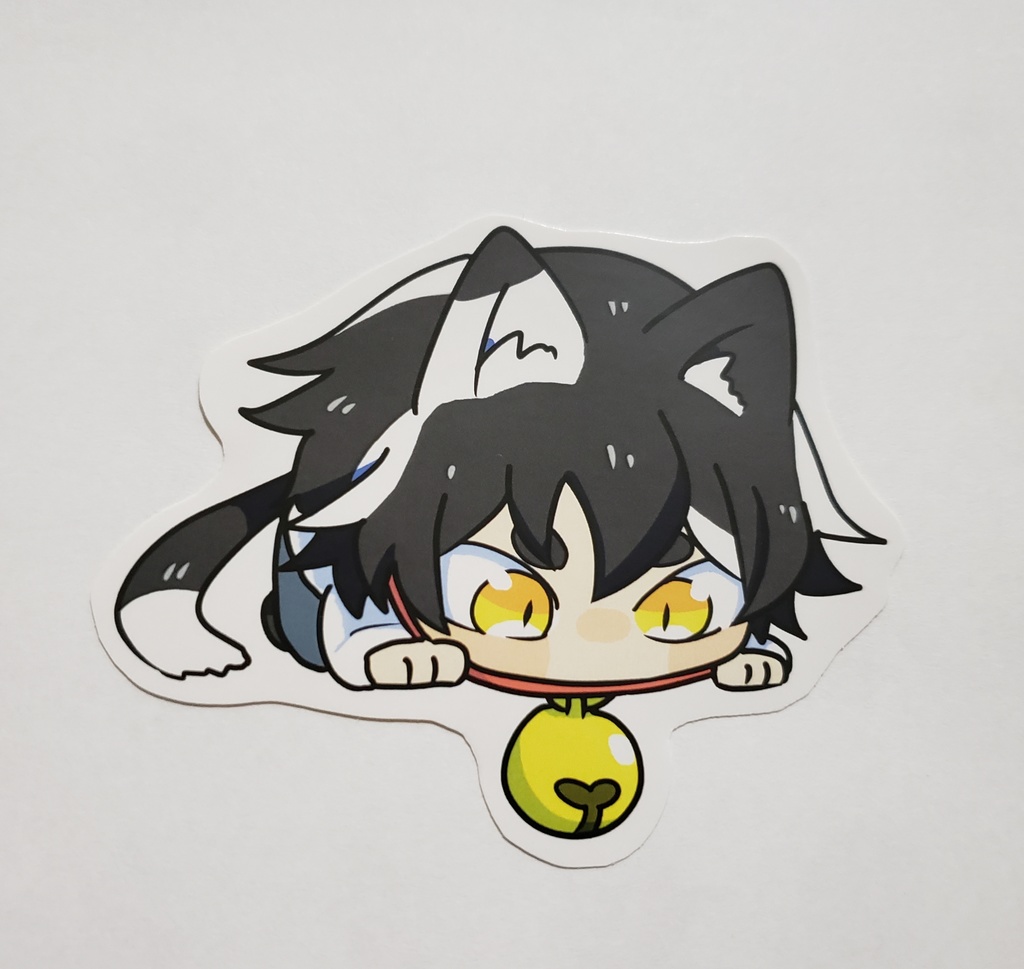 創作猫 擬人化 のステッカー 猫のお店 Booth