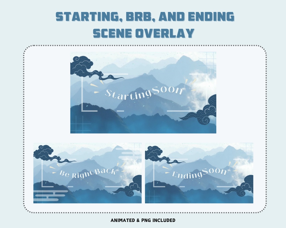 Jett Blue Stream Overlay ┃Streamelements, OBS, Twitch, YouTube, Facebook